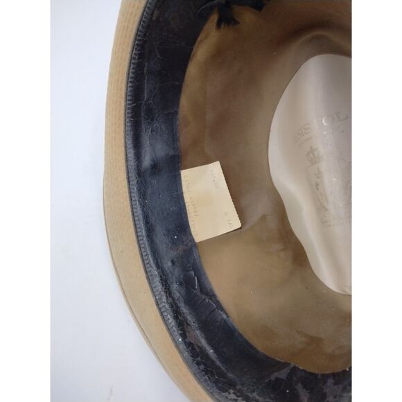 Vintage Resistol Men’s Fedora Dark Brown Self Conforming Hat Size 6 7/8 - Picture 4 of 5